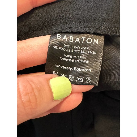 Babaton Atelier black pleated pull on pants size 00 - Picture 6 of 10